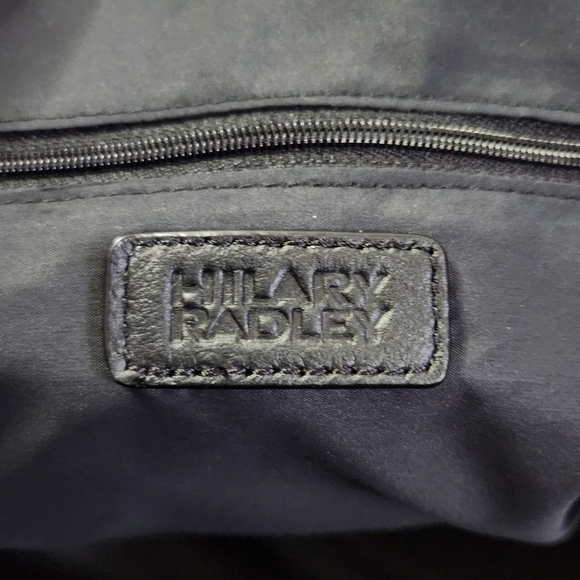 HILARY Radley Faye Black Cowhide Leather Handbag Shoulder Bag Purse - Picture 4 of 15